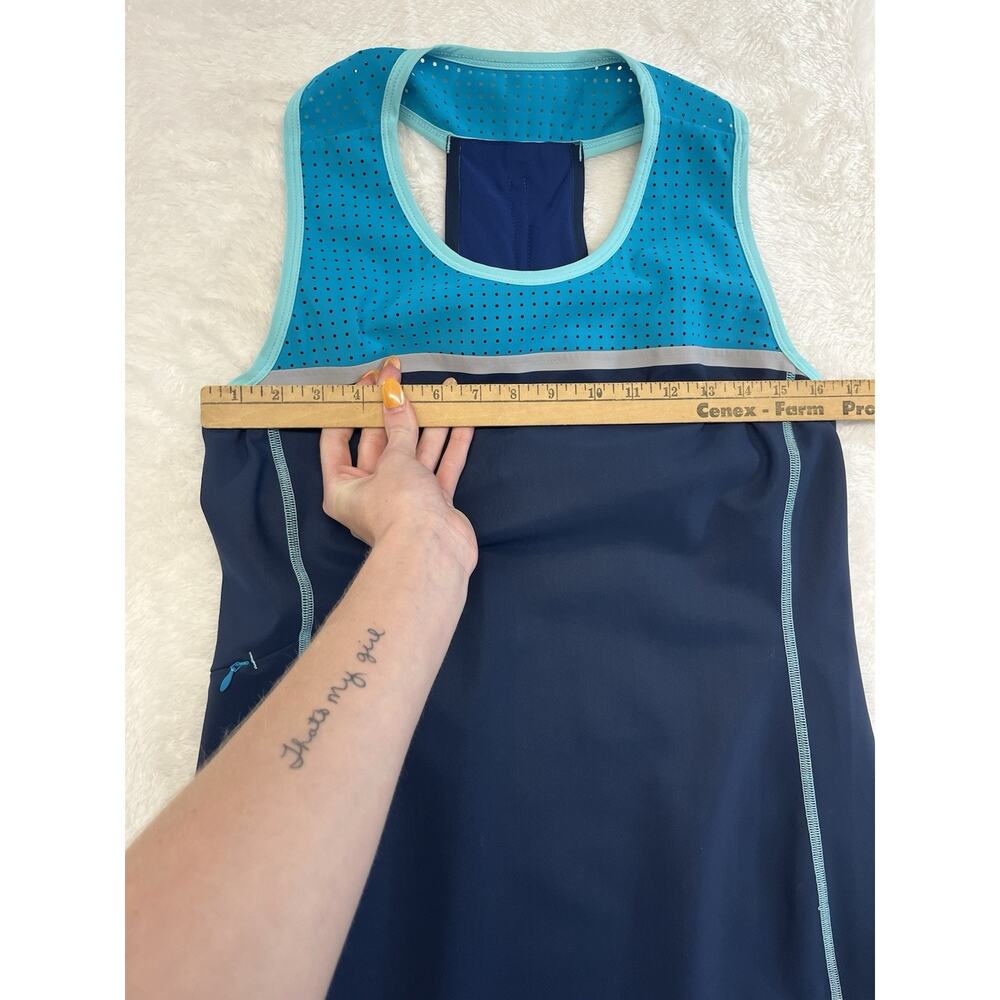 Title Nine Sportswear Dress Large Twisted Sister Racerback Built in Bra Pocket - Picture 4 of 10